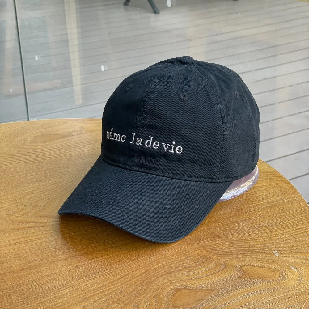 Letter Embroidered Baseball Cap for Women Spring Summer