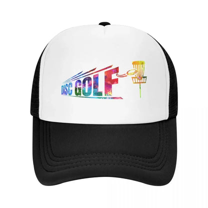 New Disc Golf Bigger Watercolor Baseball Cap