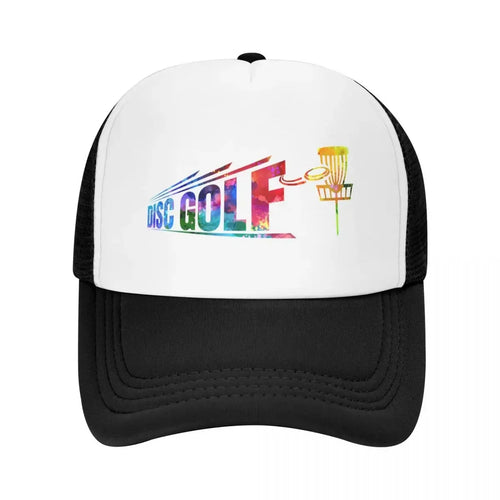 New Disc Golf Bigger Watercolor Baseball Cap