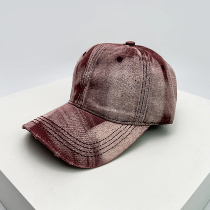New Men Women Gradient Retro Distress Baseball Hats