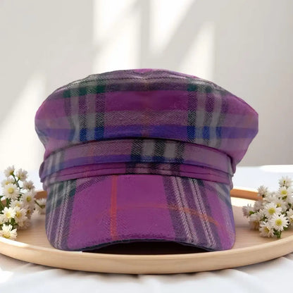 New Sweet Violet Polyester-Cotton Captain Hat
