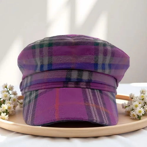 New Sweet Violet Polyester-Cotton Captain Hat
