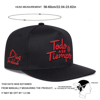 Unisex Todo A Su Tiempo Embroidery Hip-hop Hats Spring Autumn Snapback Caps