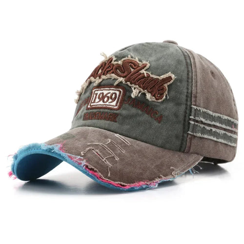 Retro Letter Embroidery Baseball Caps Spring Summer