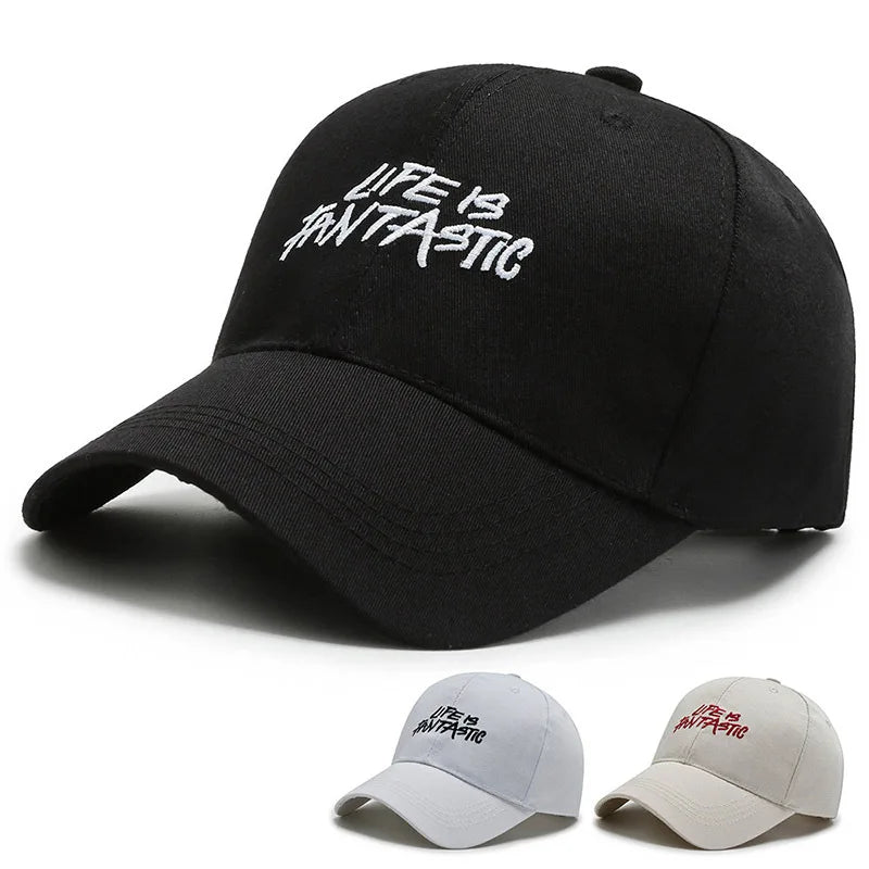 Trendy Embroidered Rock - style Baseball Cap with Unique Logo
