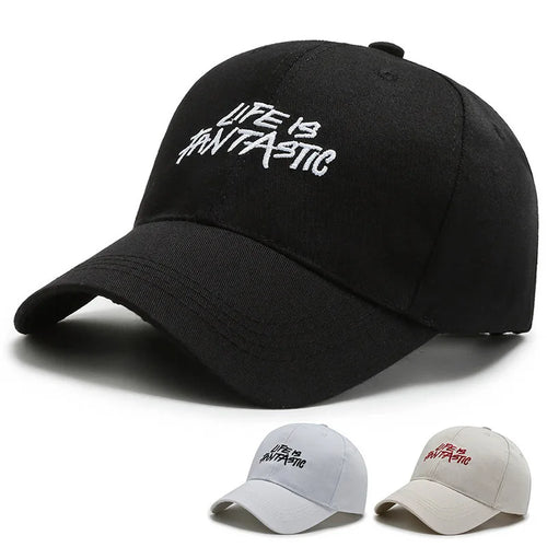 Trendy Embroidered Rock - style Baseball Cap with Unique Logo
