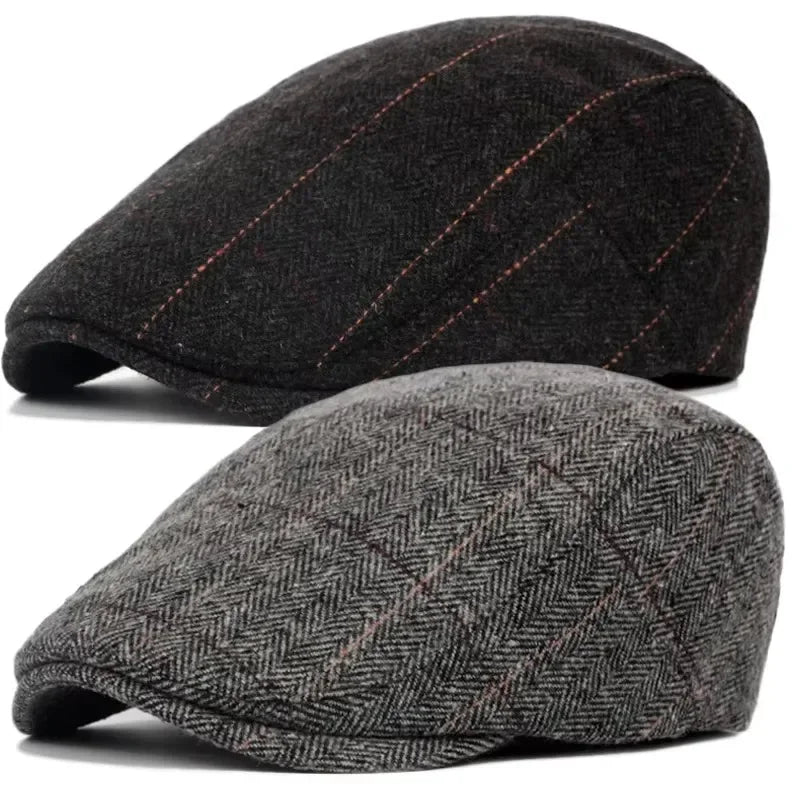 Fashion Men Retro Beret British Hats