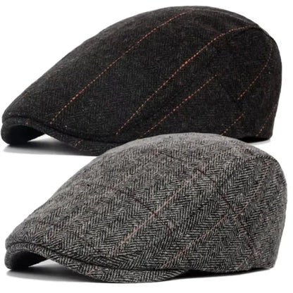 Fashion Men Retro Beret British Hats