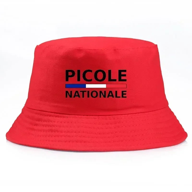 Summer Picole Nationale Bob Man Reversible Bucket Hat Women Cotton Fisherman Cap