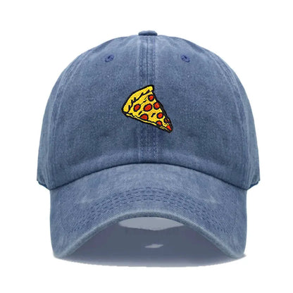 Pizza Embroidered Baseball Cap For Women Men