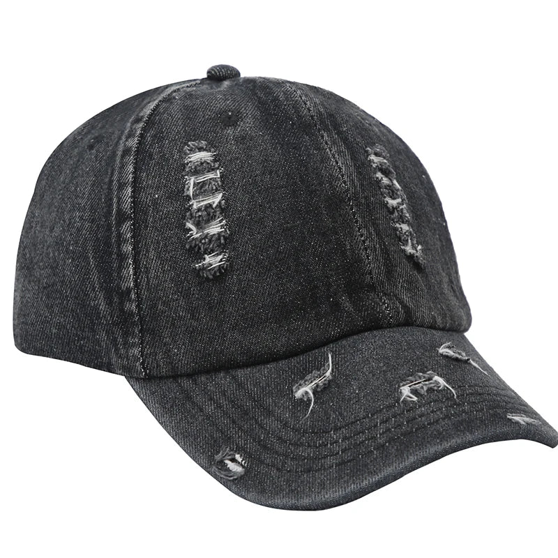 Autumn Winter Solid Adjustable Denim Sports Hat