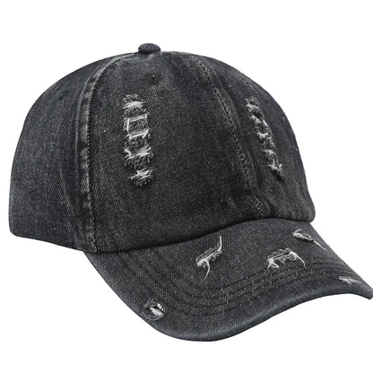 Autumn Winter Solid Adjustable Denim Sports Hat