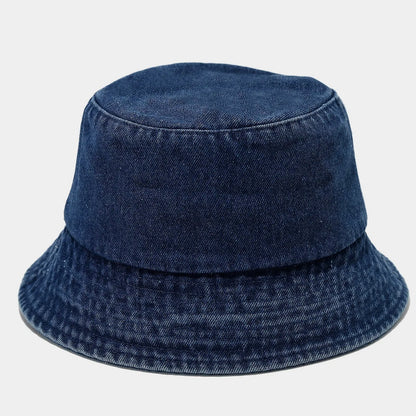 Candy Color Unisex Summer Washed Denim Bucket Hat