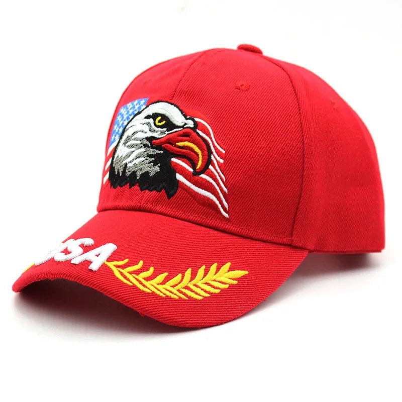 Unisex Baseball Cap 3D USA Eagle Embroidery Cap Men And Women