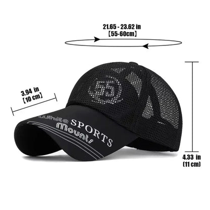 Casual Wide Brim Mesh Baseball Cap