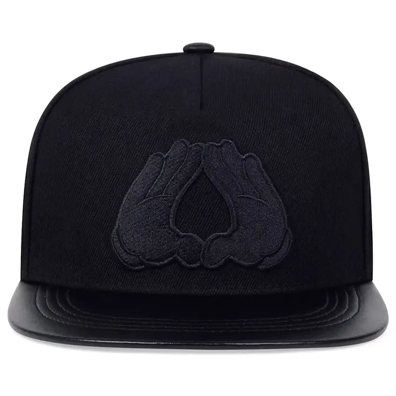 Unisex Hands With Love Embroidery Hip-Hop Hats