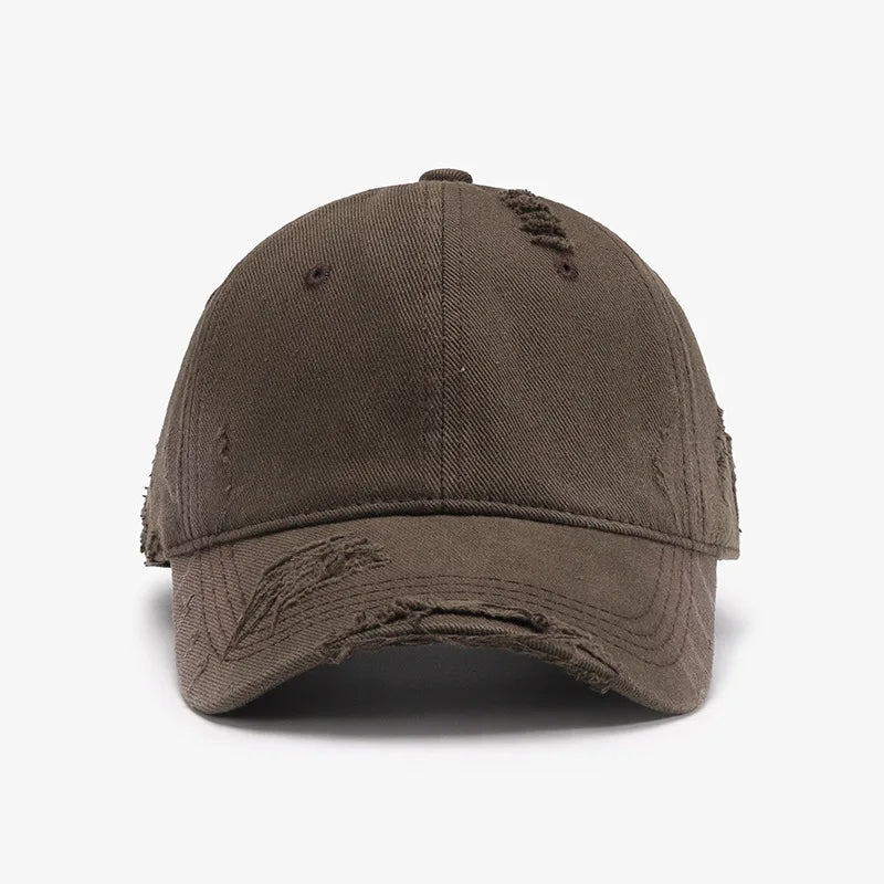 Personalized Washed Soft Crown Tie Dye Ripped Baseball Cap