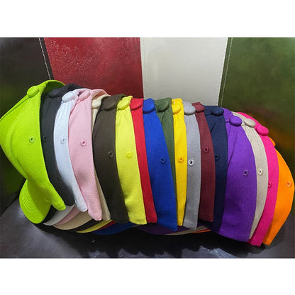 Unisex Solid Color 5 Panel Baseball Cap Trendy Casual Sport Hat