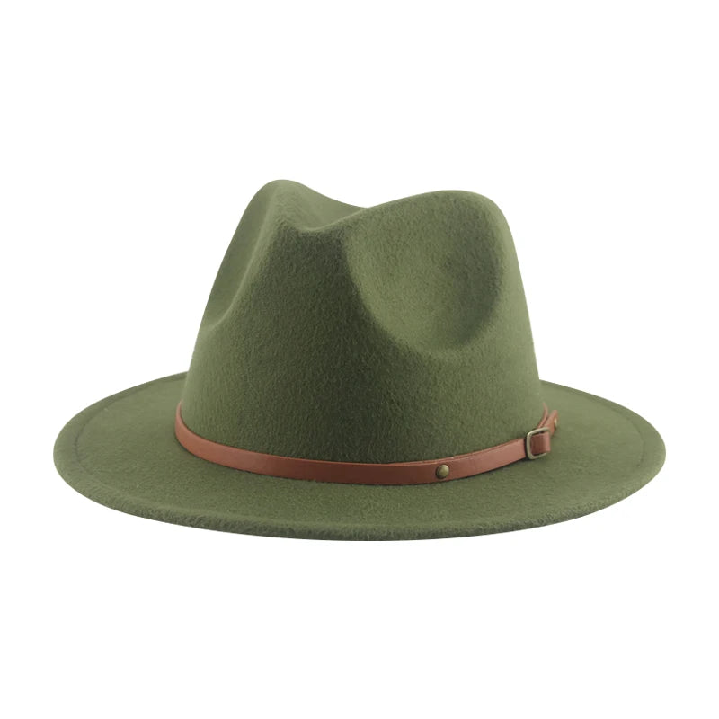 Hats For Women Kids Child Small 52cm Solid Belt Kids Fedora Formal Dress Wedding