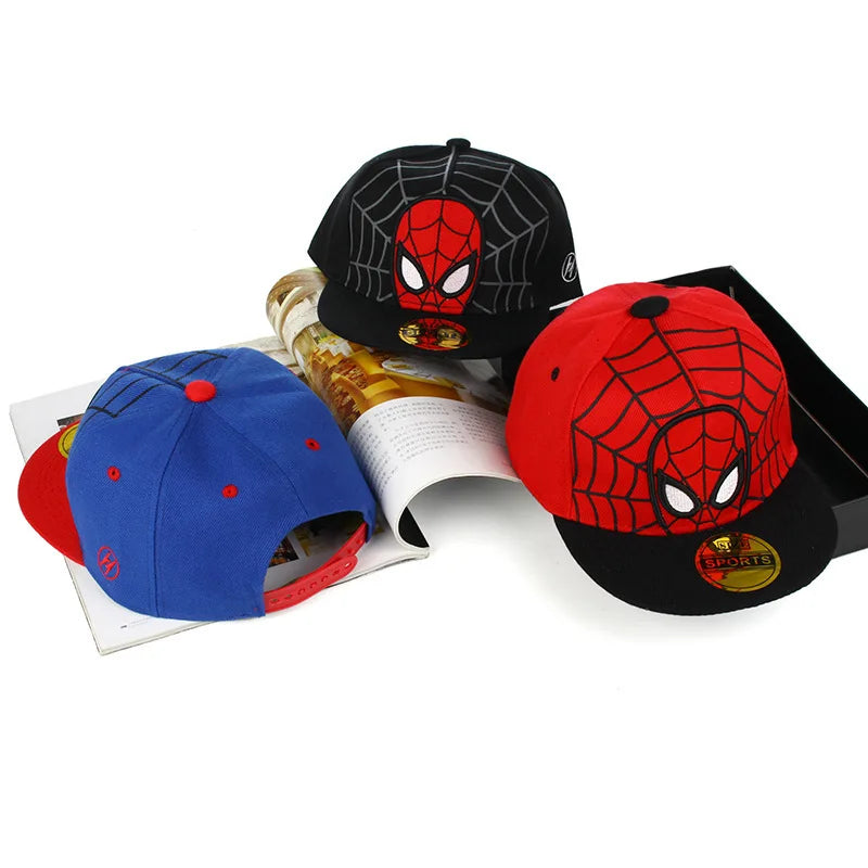 Hot Sale 2026 Hot Anime Cartoon Spiderman Hats For Kids