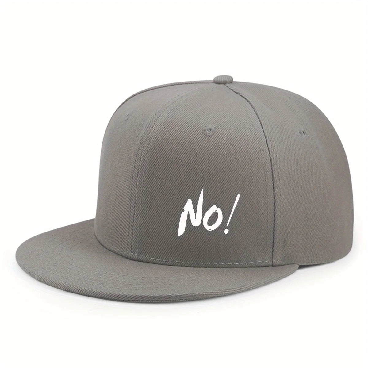 Printing Logo NO! Outdoor Fun Ctional Casual Flat Brimmed Baseball Hat Men's And Women Cap