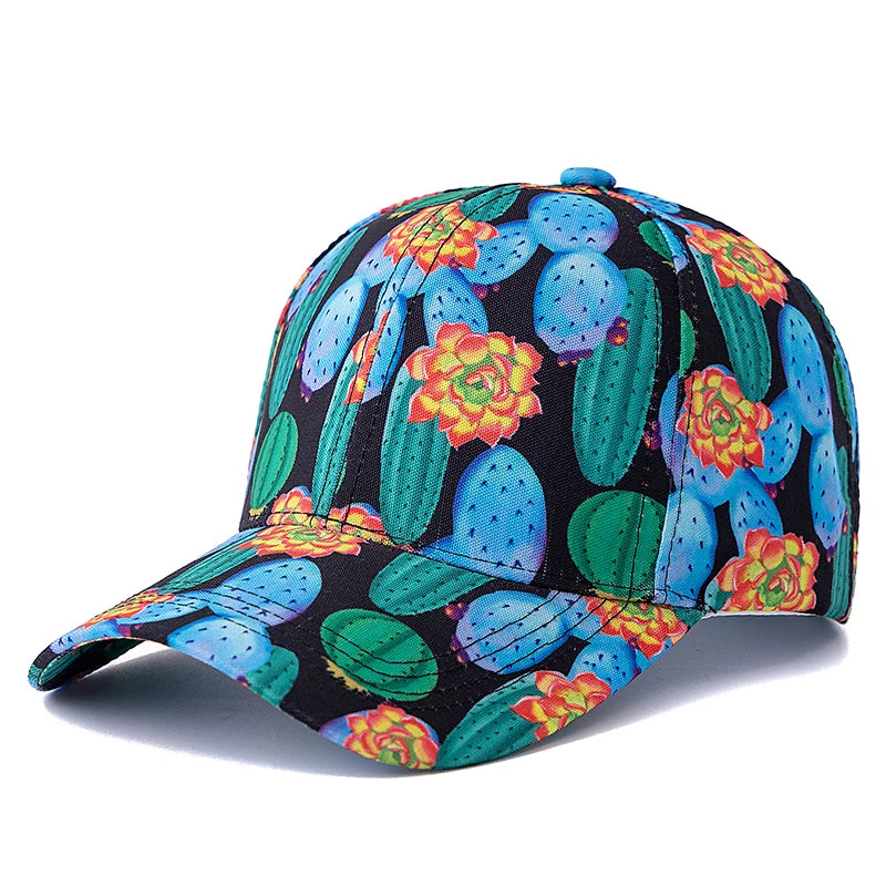 Unisex Summer Baseball Cap Fruit Print Men Women Cap