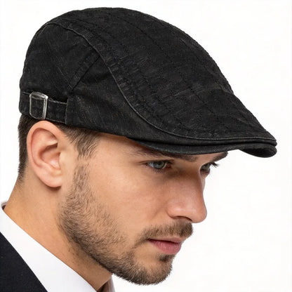 Retro Stylish Newsboy Cap For Men Cotton Beret Unisex Sun Hat