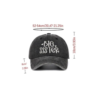 Fashion Washed Cotton Big Brother Big Sister Caps