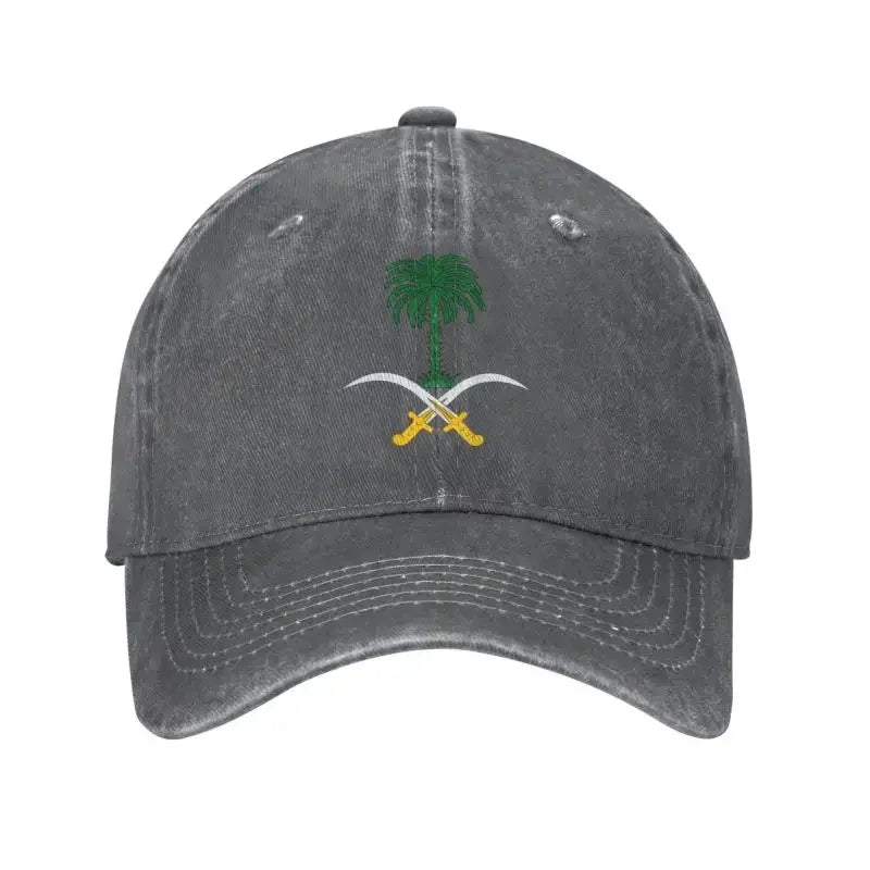 Personalized Cotton Emblem Of Saudi Arabia Baseball Cap
