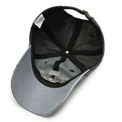 Fashion Patchwork Baseball Hat For Women Men Vintage