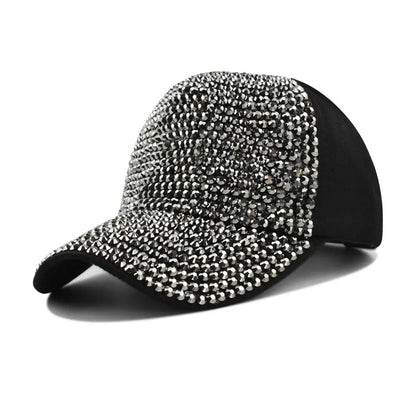 Fashion Luxury Vintage Sunscreen Hats Rhinestones Baseball Caps