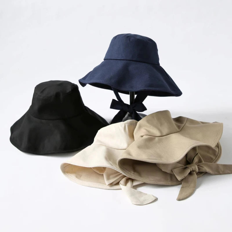 New Summer Spring Japanese Tie Bucket Hat