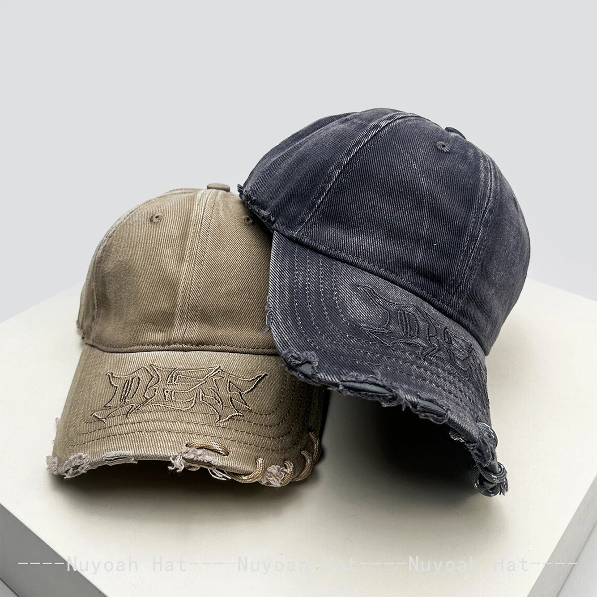 Unisex Hip-Hop Braided Rope Letter Embroidery Baseball Cap