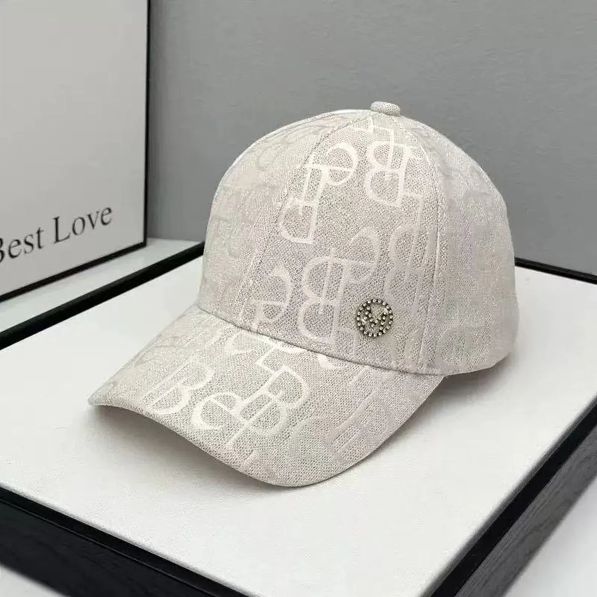 Unisex M Water Drill Label Baseball Caps Outdoor Adjustable Casual Hats Sunscreen Hat Sports Cap