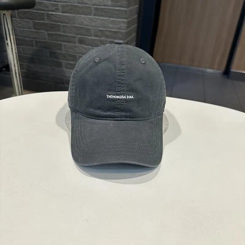 Retro Cotton Baseball Caps Spring Summer Letter Embroidery  For Men & Women