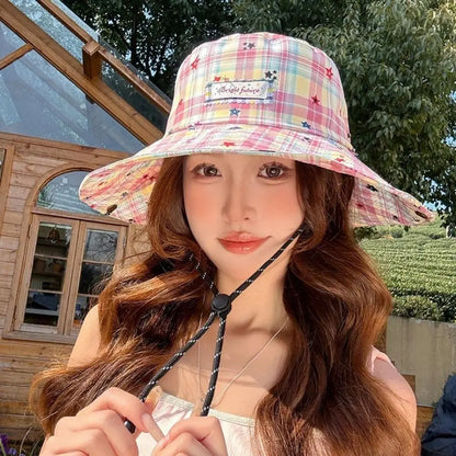 Sweet Star Women Sun Hat Fisherman Hat Japanese Style