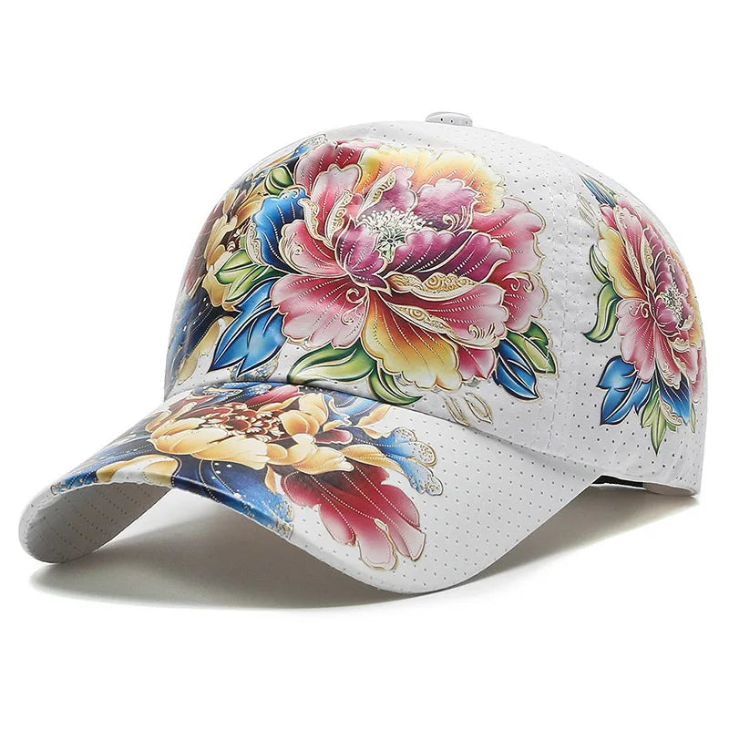 Men Women Floral Baseball Cap