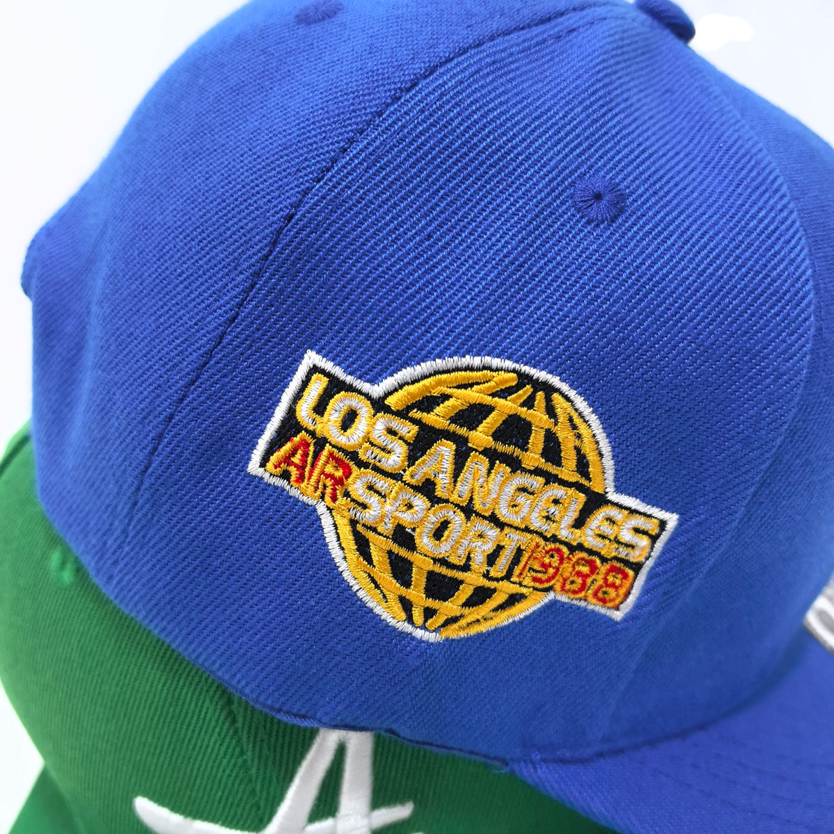 Letter A Embroidered Flat Brim Snapback Cap