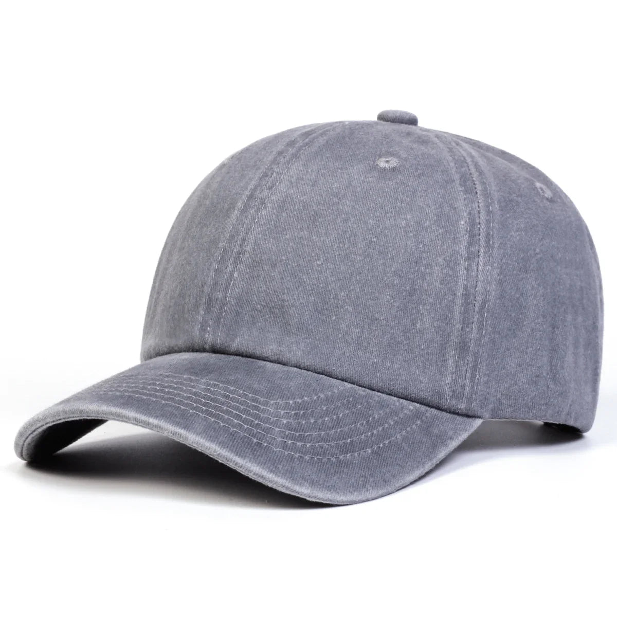 Unisex Light Washed Solid Color Baseball Caps Spring And Autumn