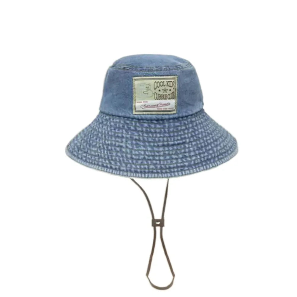 Women Denim Bucket Hat Spring Autumn Korean