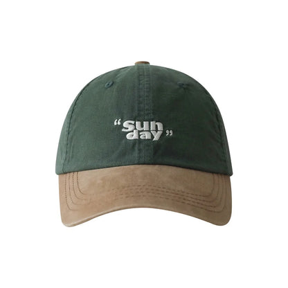Small Niche Color Blocking Design Duckbill Cap Fashion Korean Outdoor Retro