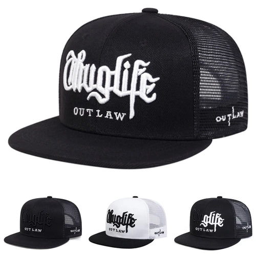 New Baseball Hat Riot LIFE Embroidered Hip Hop Hat Daily Commuting Decoration Hat Unisex Flat Edge Hat