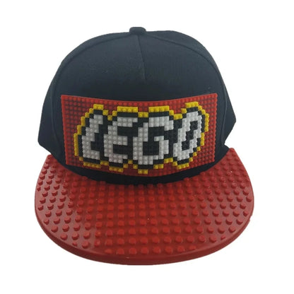 Parenting Interaction DIY Hat Adult Children Building Block Assembly Baseball Flat Cap