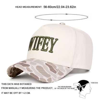 Unisex Wifey Embroidery Baseball Caps Spring Autumn