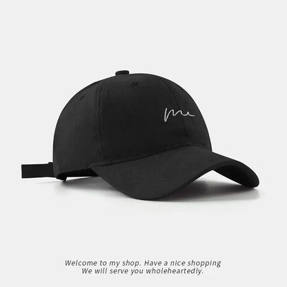 Simple Wave Embroidered Baseball Cap, Versatile for Daily Leisure and Travel
