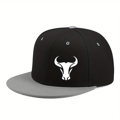 Bull Patterned Baseball Cap For Both Men's And Women's For All Seasons