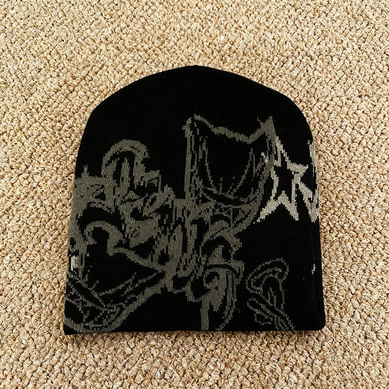 Men's Winter Knitted Hat Fashionable Trendy Warm Ear Protection Ski Cap