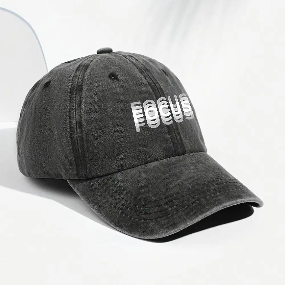 Minimal Letter Printed Baseball Cap Breathable Adjustable