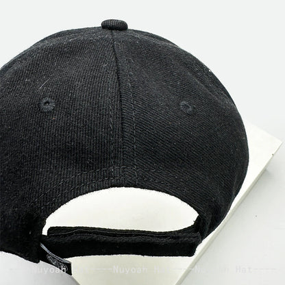 Niche Street Embroidered Letters Flame Flag Baseball Hats