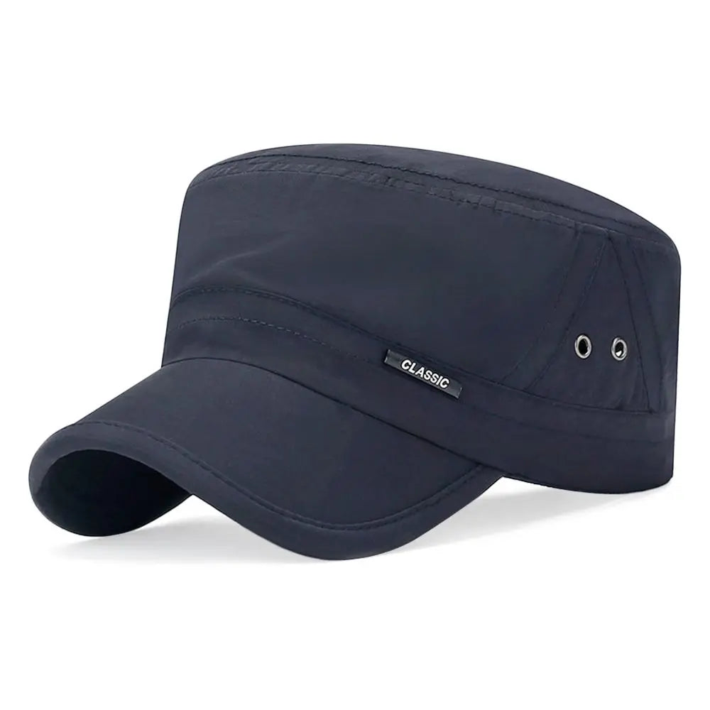 New Men Unisex Hat Baseball Cap Cotton Cadet Hat Breathable Combat Fishing Flat